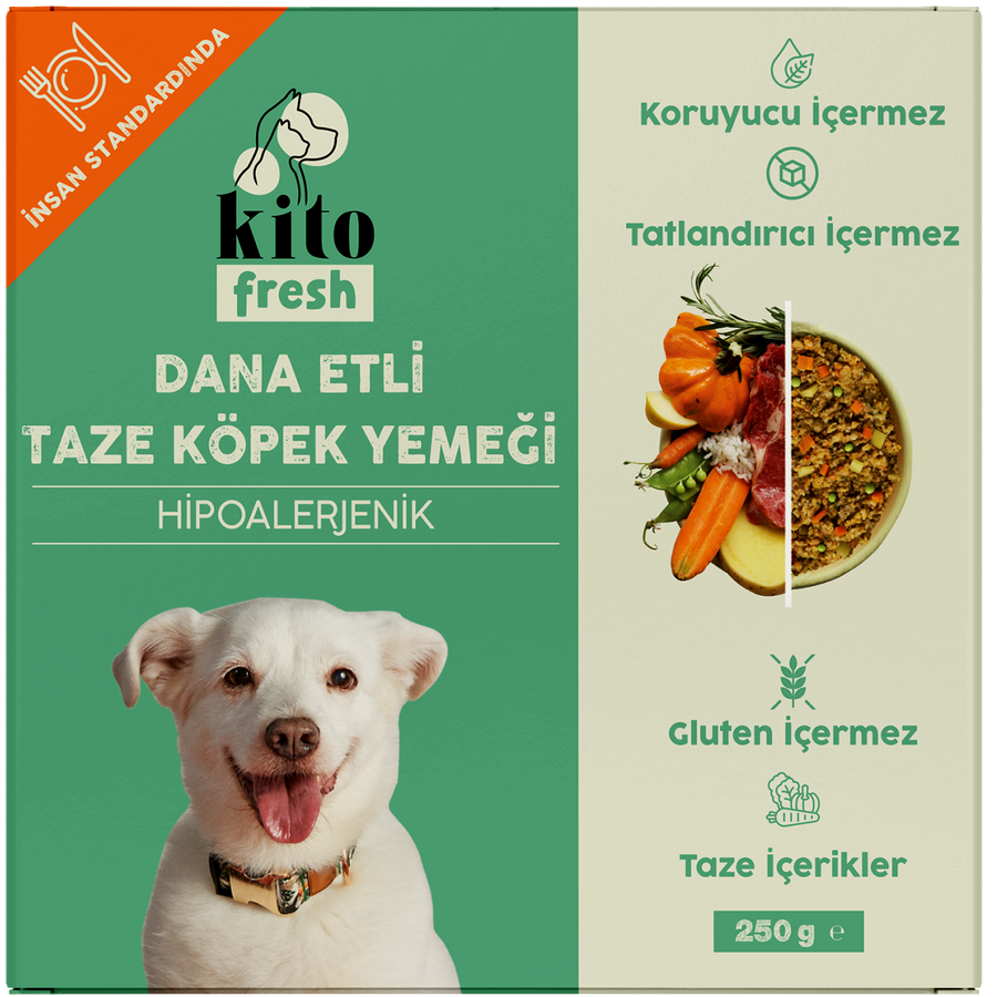 Kito Fresh Dana Etli Köpek Yemeği 250 gr