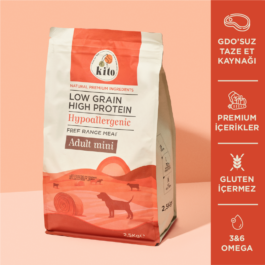 Doğal Besi Kuzu Etli Mini Irk Köpek Maması 2,5 Kg