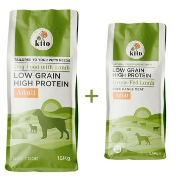 15 kg yetişkin köpek maması + 2,5 kg yetişkin köpek maması