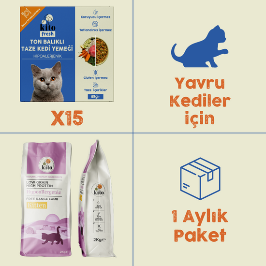 Ton Balıklı Kito Fresh ve Yavru Kedi Maması