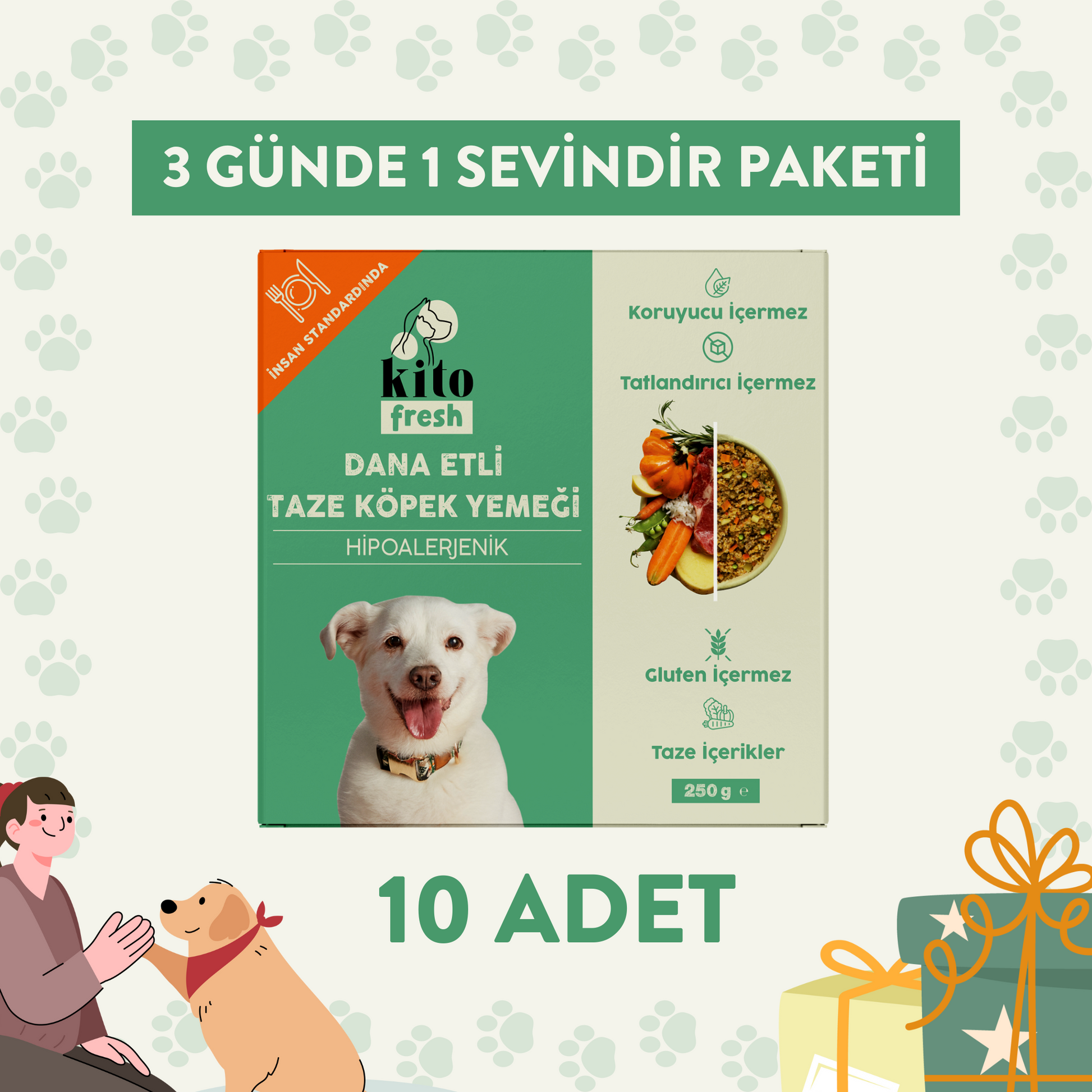 Dana Etli Köpek Yemeği