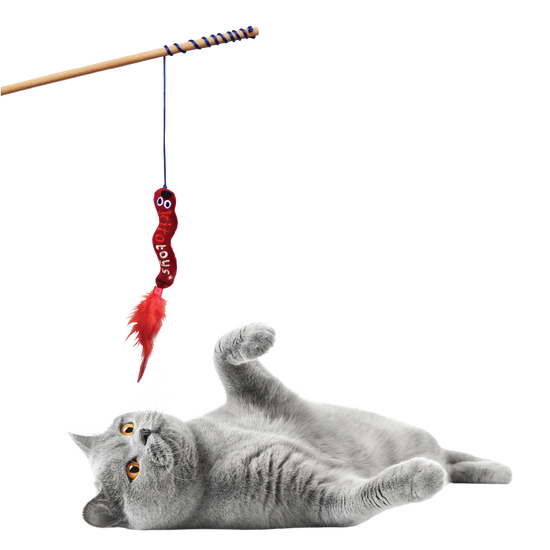 Solucan (Olta) Peluş Kedi Oyuncağı