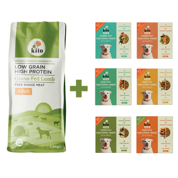 Yetişkin Köpek Maması 2,5 KG + Köpek Kito Fresh Tanışma Paketi