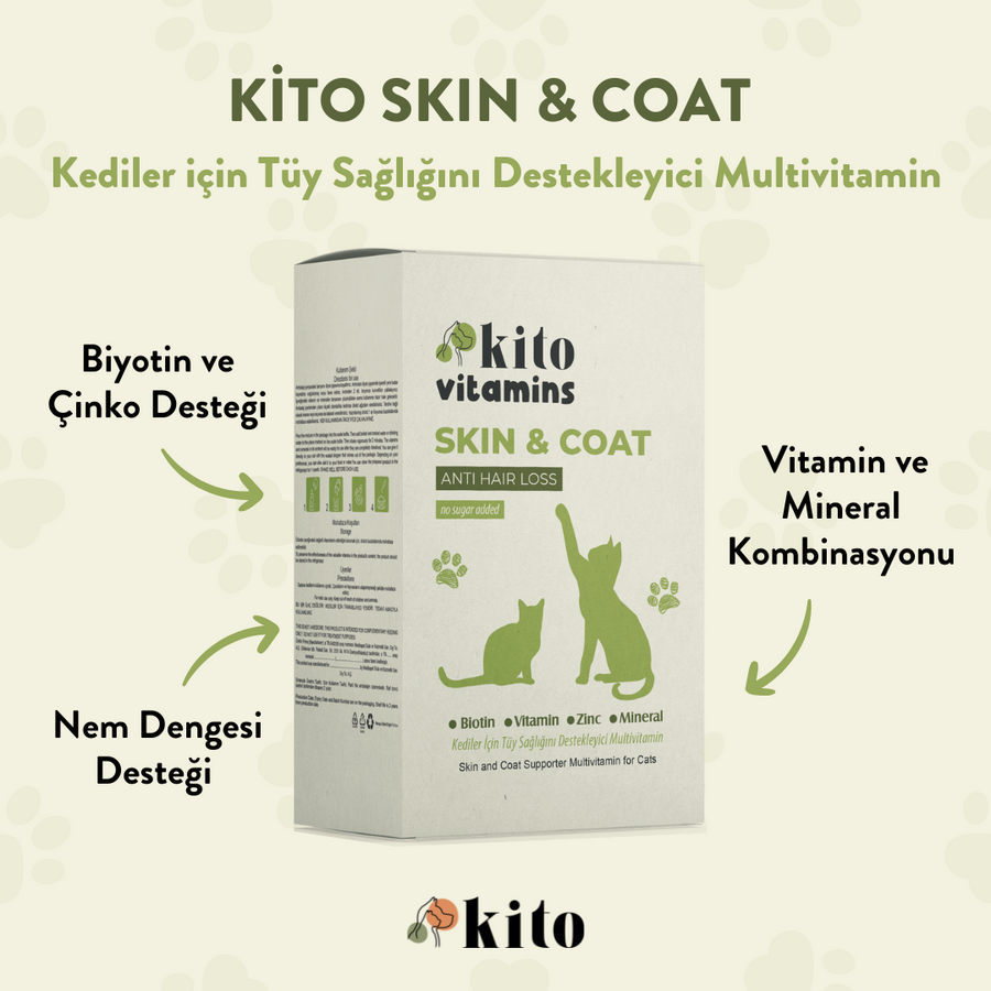 Kito Skin & Coat Supporter Multivitamin for Cats