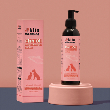 Kito Balık Yağı 200 ml ( Kedi ve Köpekler için Omega 3 & 6 İçerikli  Deri, Tüy, Eklem ve Kalp Sağlığı Destekleyici Balık Yağı)