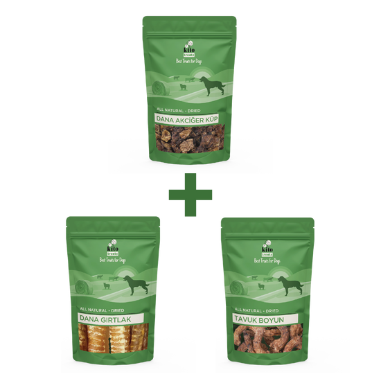 Akciğer Küp + Dana Gırtlak + Tavuk Boyun