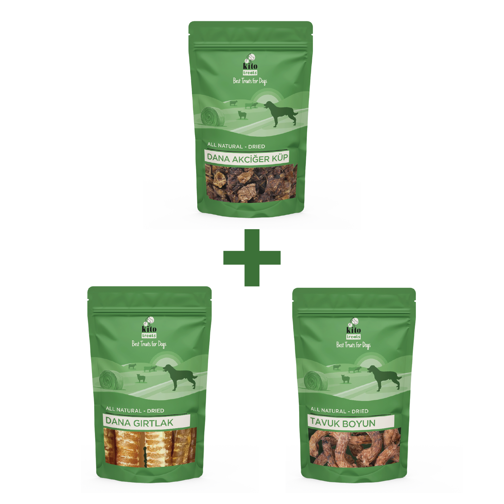 Akciğer Küp + Dana Gırtlak + Tavuk Boyun