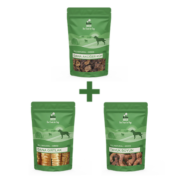 Akciğer Küp + Dana Gırtlak + Tavuk Boyun