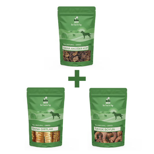 Akciğer Küp + Dana Gırtlak + Tavuk Boyun