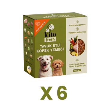 Kito Fresh Dog Food Chicken Recipe, 6 x 250 g (1.5 kg)
