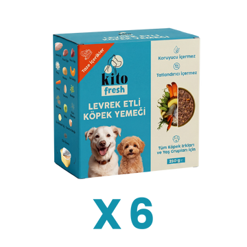 Kito Fresh Dog Food Seabass Recipe, 6 x 250 g (1.5 kg)