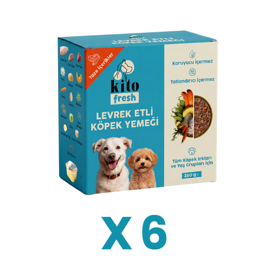 Kito Fresh Dog Food Seabass Recipe, 6 x 250 g (1.5 kg)