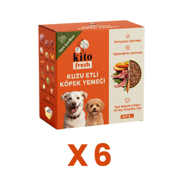 Kito Fresh Dog Food Lamb Recipe, 6 x 250 g (1.5 kg)