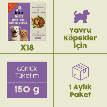 Kito Fresh with Turkey x18 (Monthly Kito Fresh Pack for Puppies)