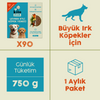 Levrek Etli Kito Fresh x90 (Büyük Irk Köpekler için Aylık Kito Fresh Paketi)