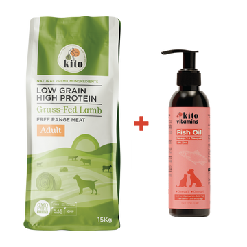 15 kg yetişkin köpek maması + Fish oil