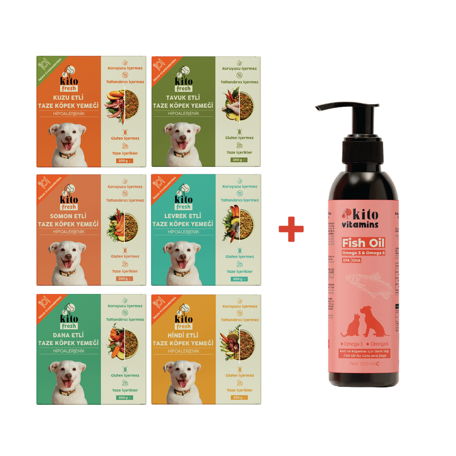 Kito Fresh Welcome Pack for Dogs + Kito Fish Oil 200 ml