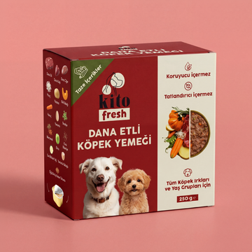 Kito Fresh Dana Etli Köpek Yemeği %100 Taze İçerikli Mama 250 gr