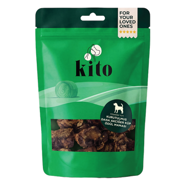 Kito Dana Akciğer Küp Atıştırmalık Köpek Ödül Maması %100 Doğal, Glutensiz, Organik 100 gr