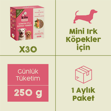 Kito Fresh with Salmon x30 (Monthly Kito Fresh Pack for Adult Mini Dogs)