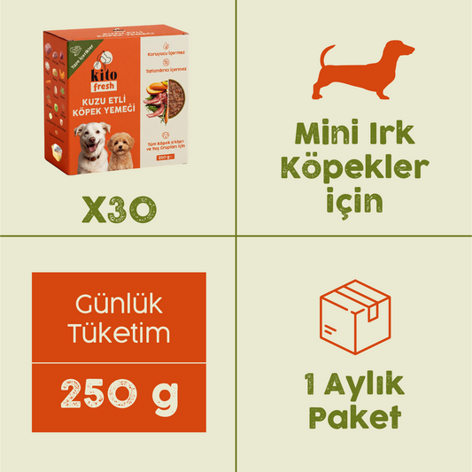 Kito Fresh with Lamb x30 (Monthly Kito Fresh Pack for Adult Mini Dogs)