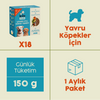Levrek Etli Kito Fresh x18 (Yavru Köpekler için Aylık Kito Fresh Paketi)