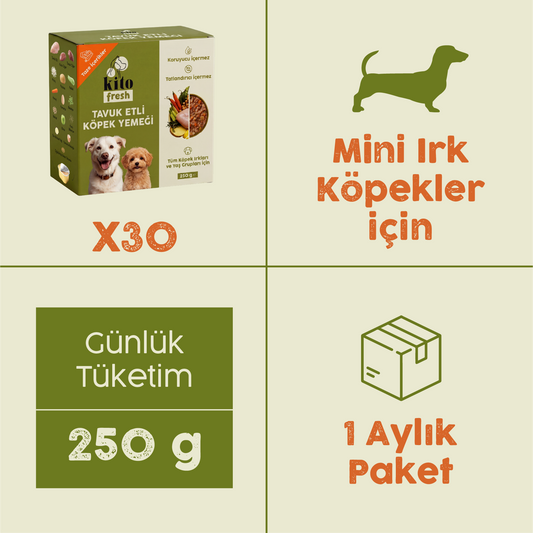 Kito Fresh with Chicken x30 (Monthly Kito Fresh Pack for Adult Mini Dogs)
