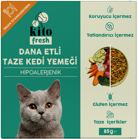 Dana Etli Kedi Yemeği