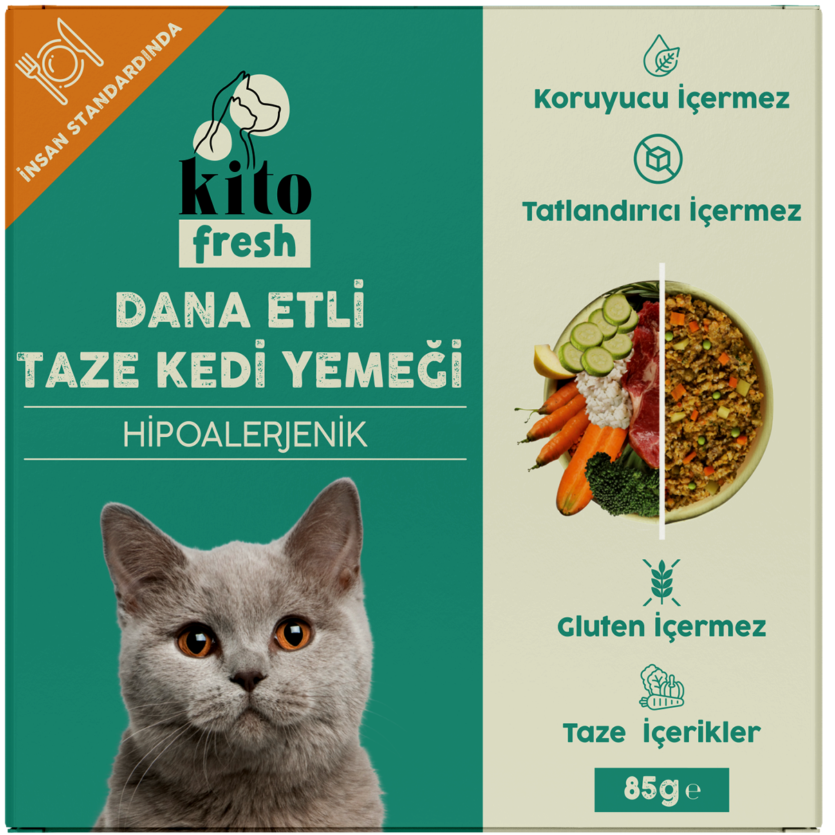 Dana Etli Kedi Yemeği