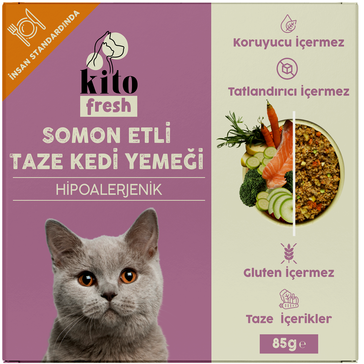 Somon Etli Kedi Yemeği