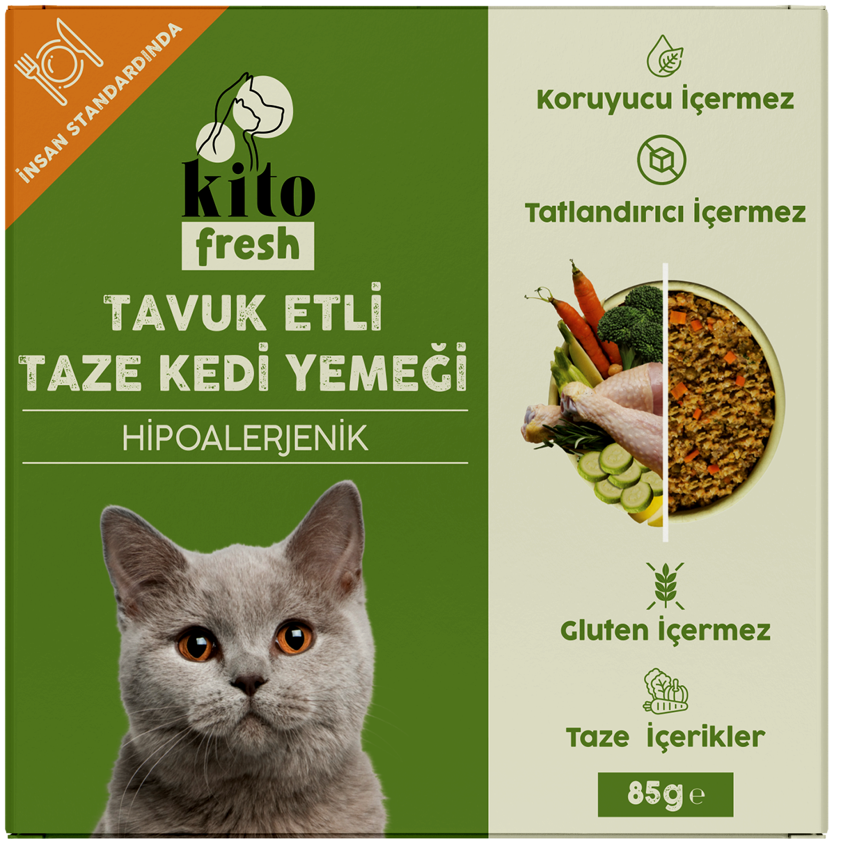 Tavuk Etli Kedi Yemeği