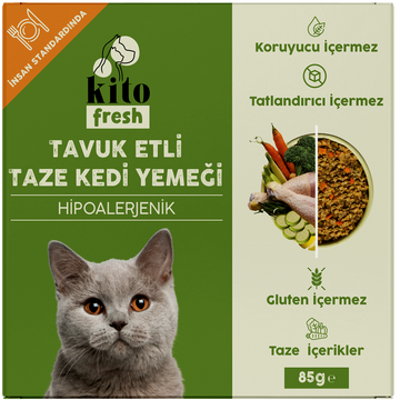 Tavuk Etli Kedi Yemeği