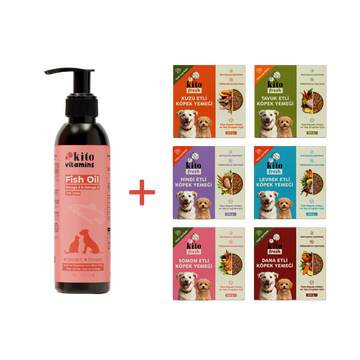 Köpekler için Kito Fresh Tanışma Paketi + Kito Balık Yağı 200 ml