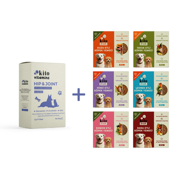 Köpekler için Kito Fresh Tanışma Paketi + Kito Hip&Joint Eklem ve Kas Sağlığı Destekleyici