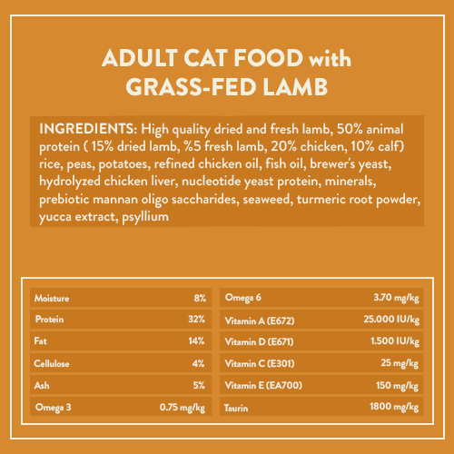 Yetişkin Kedi Maması İçindekiler