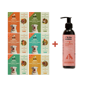 Köpekler için Kito Fresh Tanışma Paketi + Kito Balık Yağı 200 ml