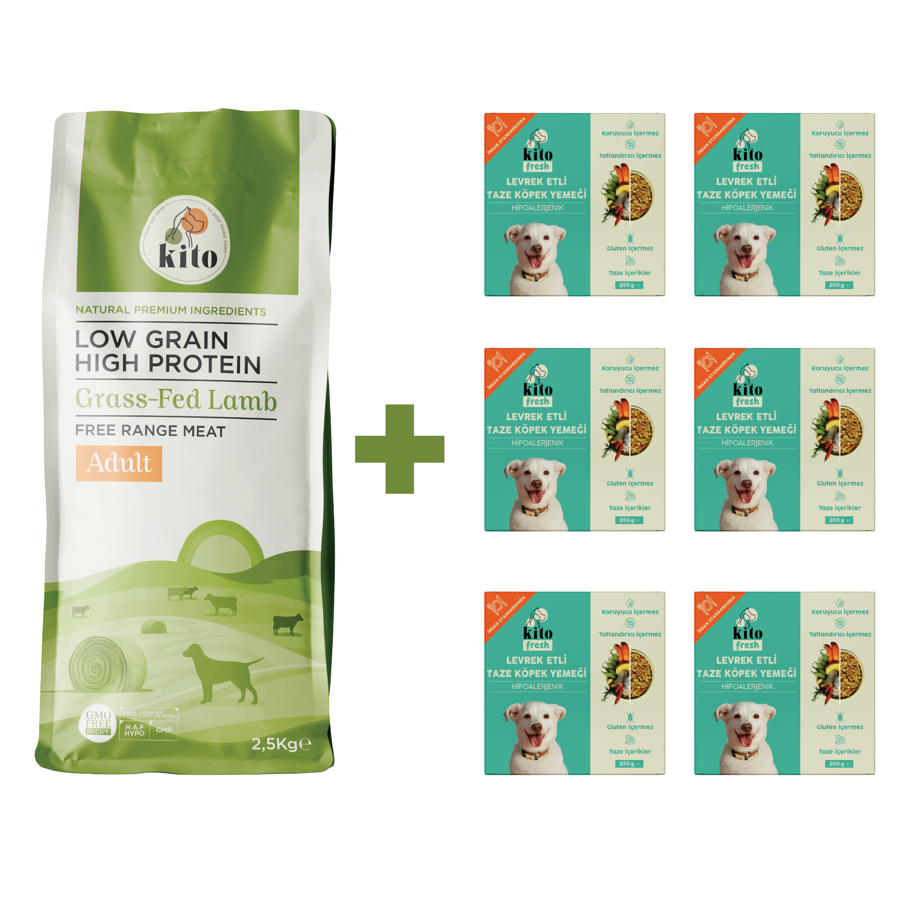 Yetişkin Köpek Maması ve Levrek Etli Köpek Yemeği