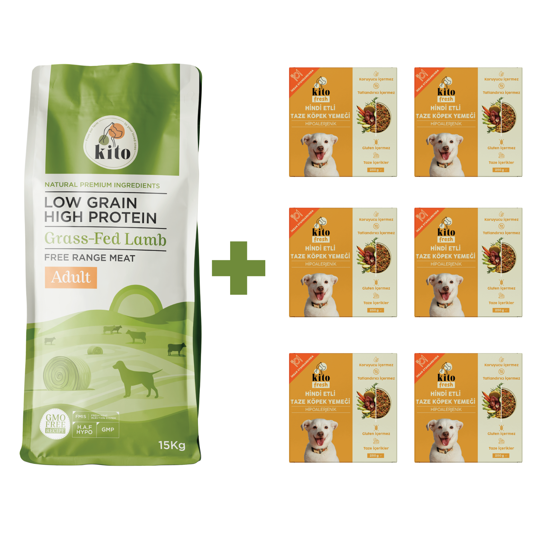 Yetişkin Köpek Maması ve Hindi Etli Köpek Yemeği