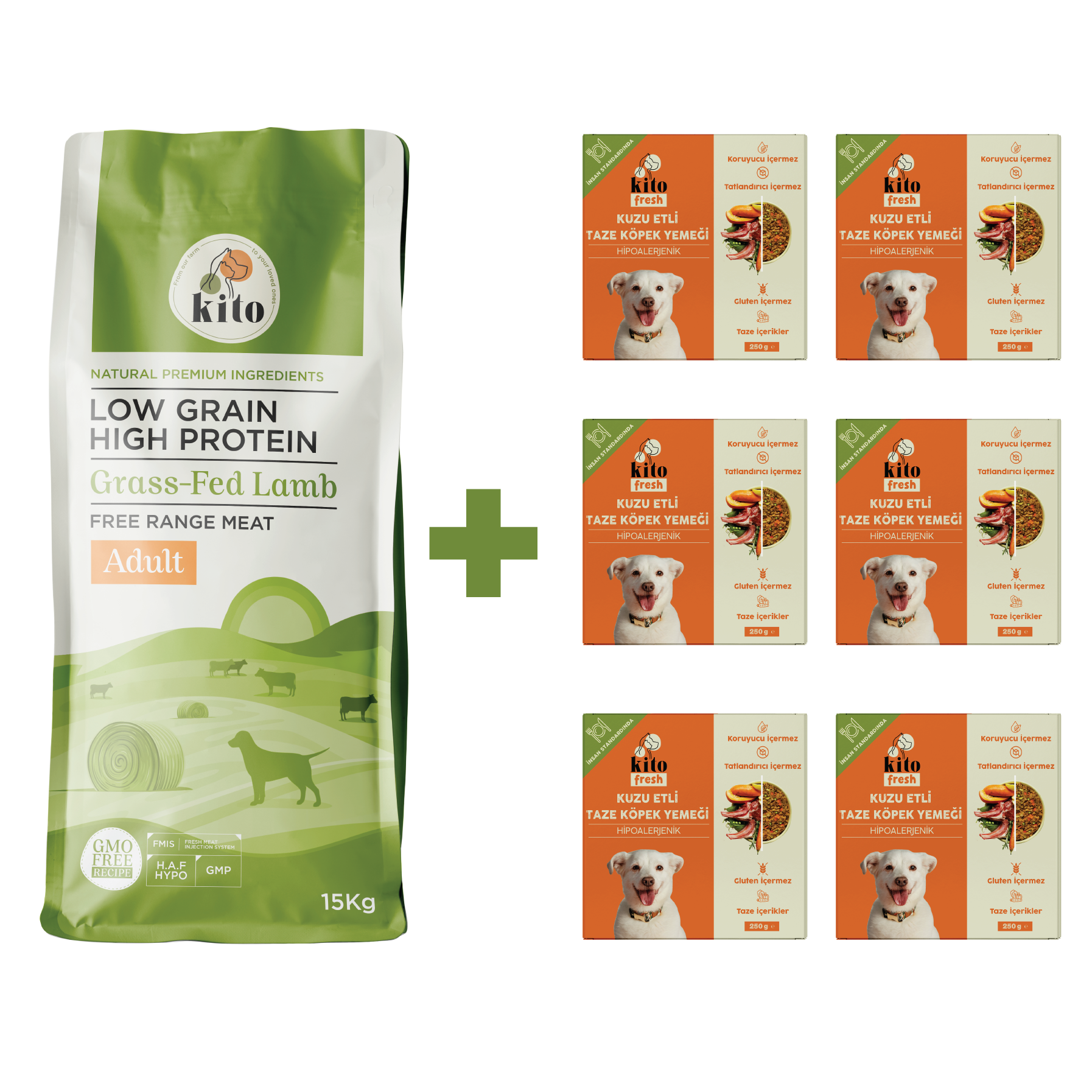 Yetişkin Köpek Maması ve Kuzu Etli Köpek Yemeği