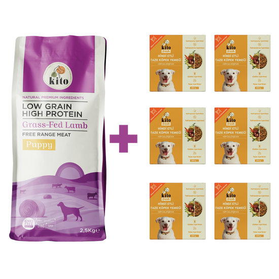 Yavru Köpek Maması ve Hindi Etli Köpek Yemeği