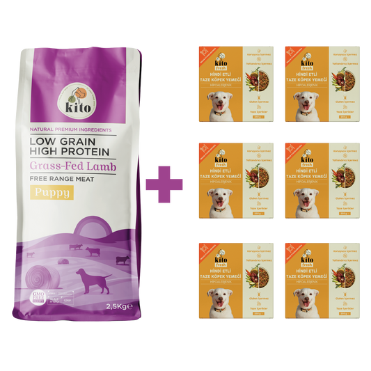 Yavru Köpek Maması ve Hindi Etli Köpek Yemeği