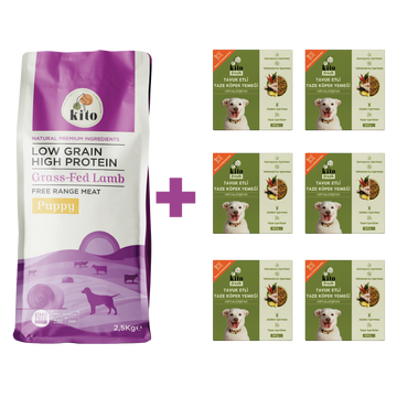 Yavru Köpek Maması ve Tavuk Etli Köpek Yemeği