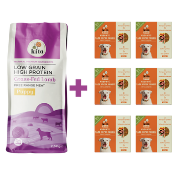 Yavru Köpek Maması ve Kuzu Etli Köpek Yemeği