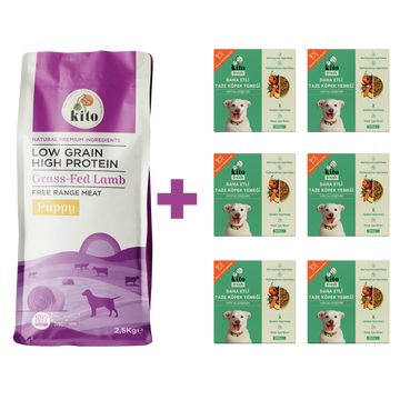 Yavru Köpek Maması ve Dana Etli Köpek Yemeği