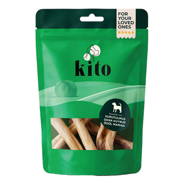 Kito Kurutulmuş Dana Kuyruk Çiğnemelik Köpek Ödül Maması %100 Doğal, Glutensiz, Organik 100 gr