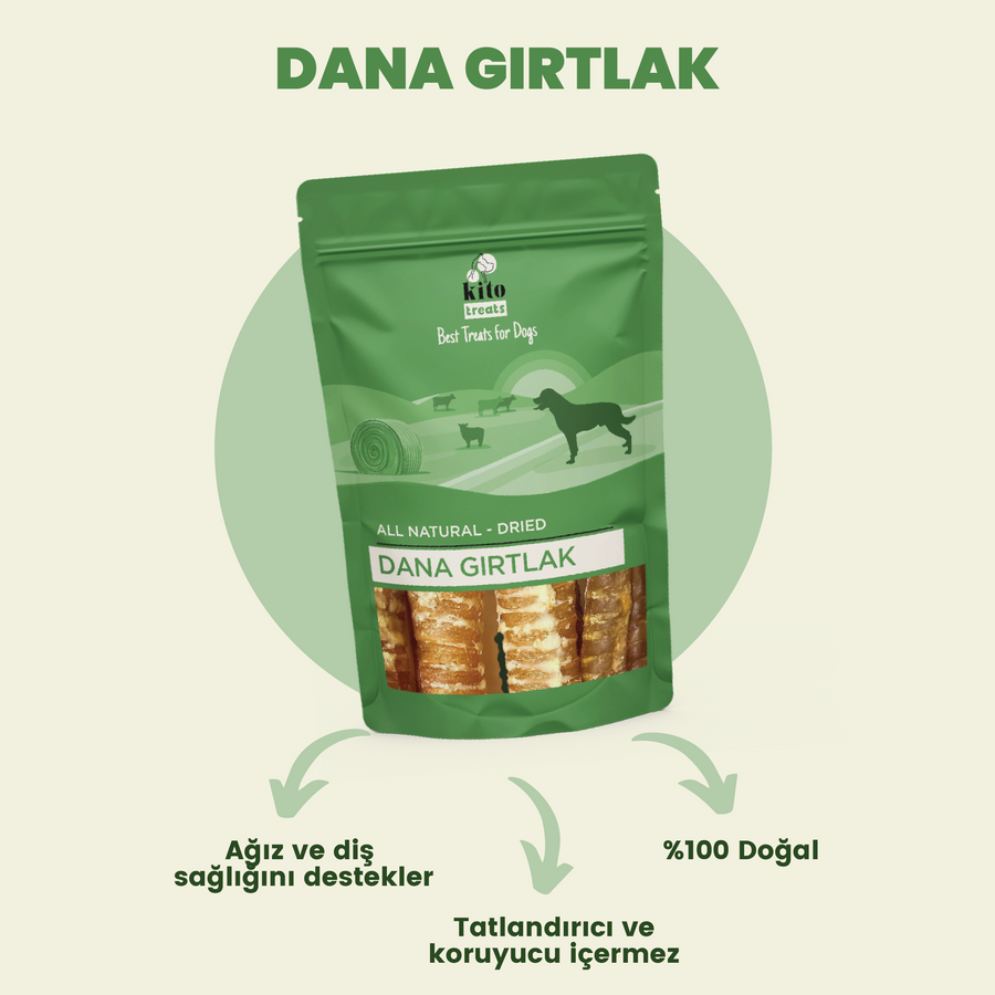 Kito Dana Gırtlak Çiğnemelik Köpek Ödül Maması %100 Doğal, Glutensiz, Organik 100 gr