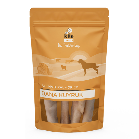 Kito Kurutulmuş Dana Kuyruk Çiğnemelik Köpek Ödül Maması %100 Doğal, Glutensiz, Organik 100 gr