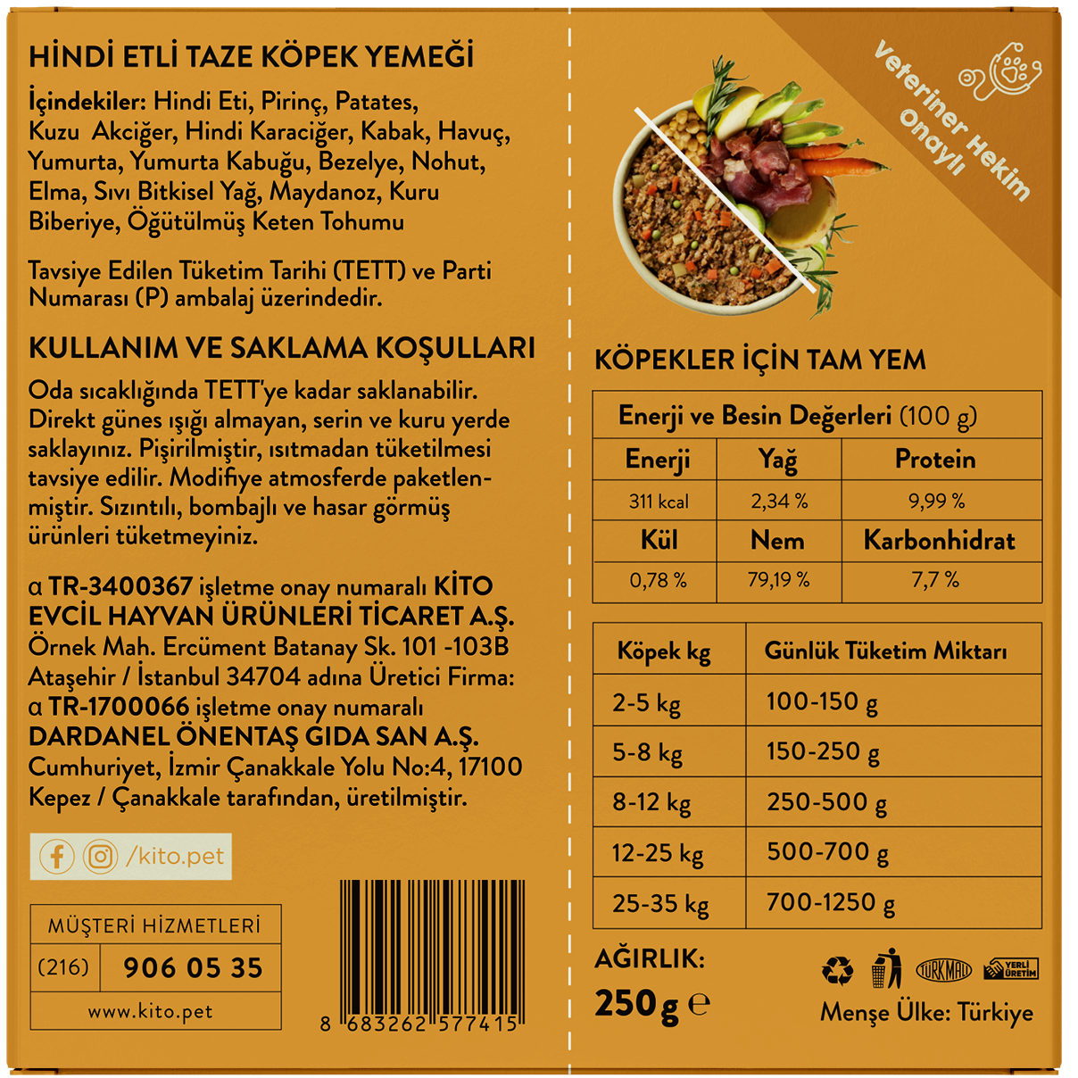 Hindi Etli Köpek Yemeği