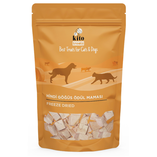 Kito Freeze Dried Hindi Göğüs Ödül Maması Köpekler için (30 gr)