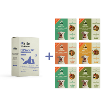 Köpekler için Kito Fresh Tanışma Paketi + Kito Hip&Joint Eklem ve Kas Sağlığı Destekleyici